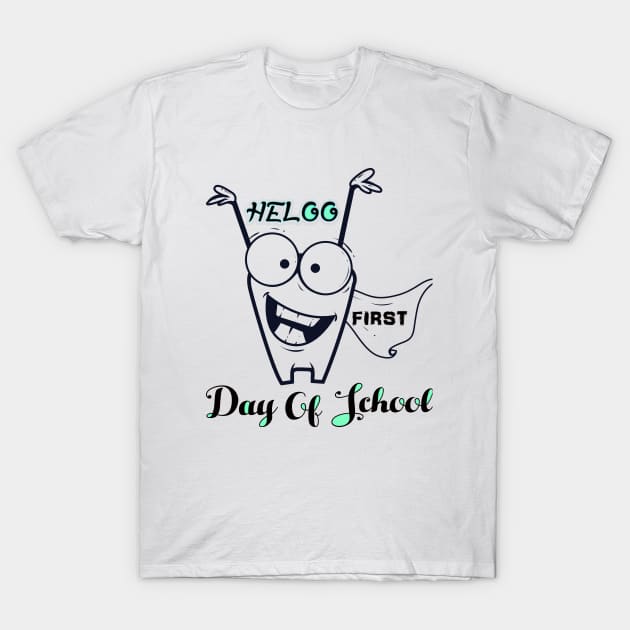 hello first day of school T-Shirt by key_ro